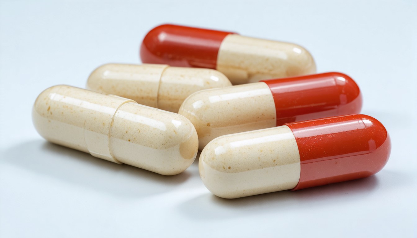 Blister packs of erectile dysfunction pills next to a glass of water on a bedside table